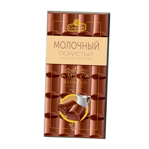Шоколад пористый молочный 70г СП ОАО Спартак Беларусь Спартак