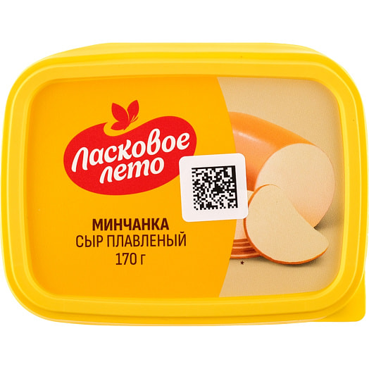 Сыр плавленый Ласковое лето с сыром копч Минчанка 170г ОАО Савушкин продукт Беларусь Савушкин продукт