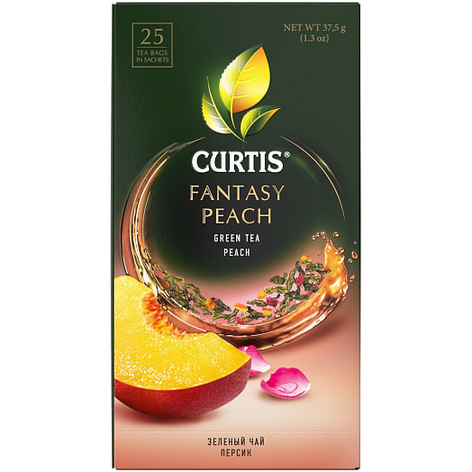 Чай Curtis Fantasy Peach 37.5г карт/уп. зеленый байховый ароматизированный Компания Май Россия Компания Май
