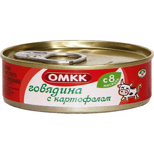 Консервы Говядина с картофелем 100г для дет/пит Оршанский м/к Беларусь