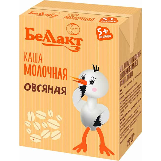 Каша молочная Беллакт 207г овсяная для детей Беларусь