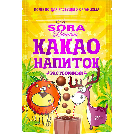 Какао-напиток La Sora Bambini (порошок) 250г Кофейная компания Вокруг света Россия