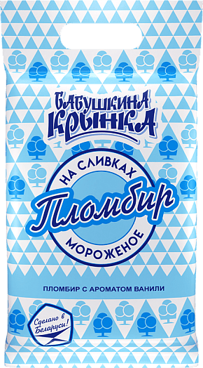 Мороженое пломбир 15% 900г ПЭТ с аром ванили ОАО Бабушкина крынка Беларусь