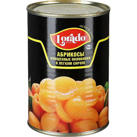 Абрикосы Lorado 425г ж/б половинки в легком сиропе Китай