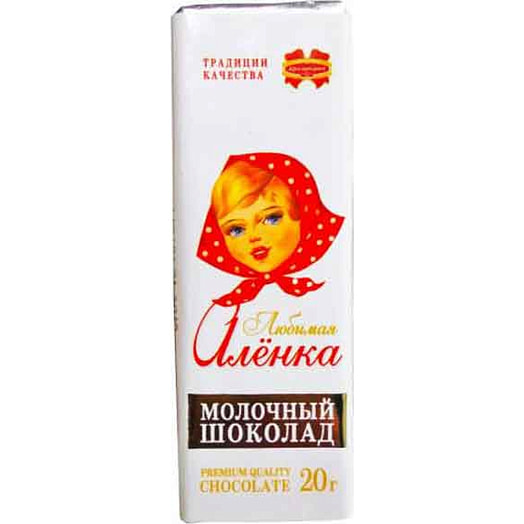 Шоколад Алёнка 20г молочный Беларусь