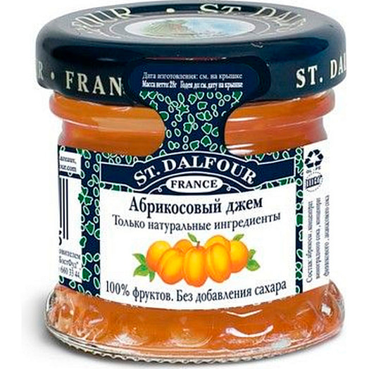 Джем Абрикосовый 28г ст/б St. Dalfour SAS Франция St. Dalfour