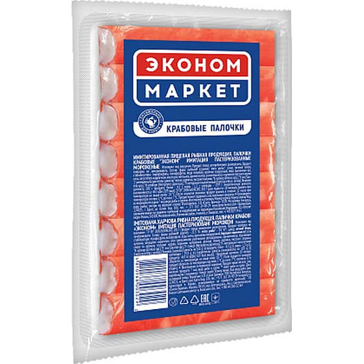 Крабовые палочки Эконом-маркет 200г замороженные Беларусь