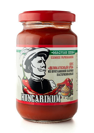 Соус Hungarikum Деликатесный крем из притаминной паприки 200г ст/б ООО Мадьяр Изек КФТ Беларусь Hungarikum