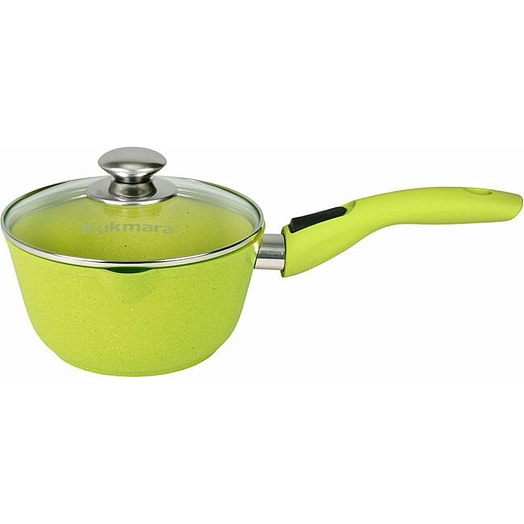 Ковш литой а/приг 1,5л съемн/руч, стекл/кр Trendy style lime (KUKMARA) Россия