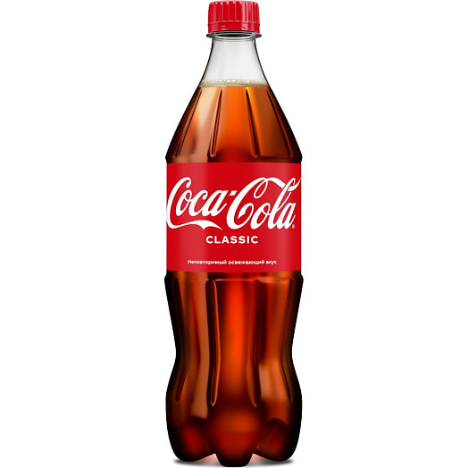 Напиток б/алк Coca-Cola 1л газ. Coca-Cola Беларусь