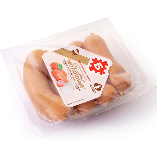 Сардельки Молочные вареные в/с н/о 500г ОАО Брестский МК Беларусь