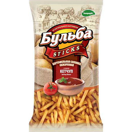 Соломка Бульба sticks 75г со вкусом кетчупа ООО Белпродукт Беларусь