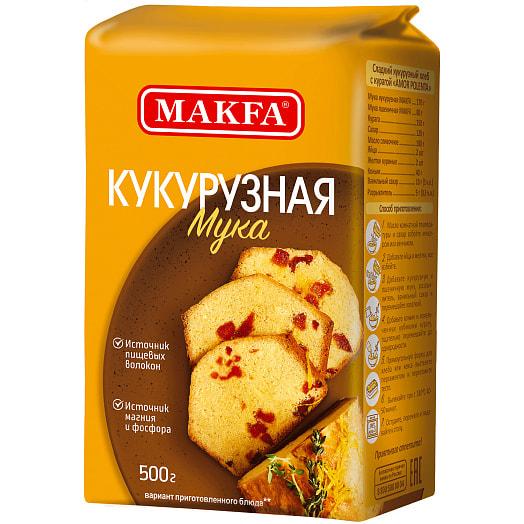 Мука 500г м/у кукурузная АО Макфа Россия