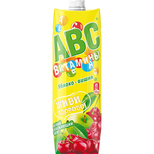 Нектар Яблочно-вишневый АВС 1л ОДО Фирма АВС Беларусь АВС