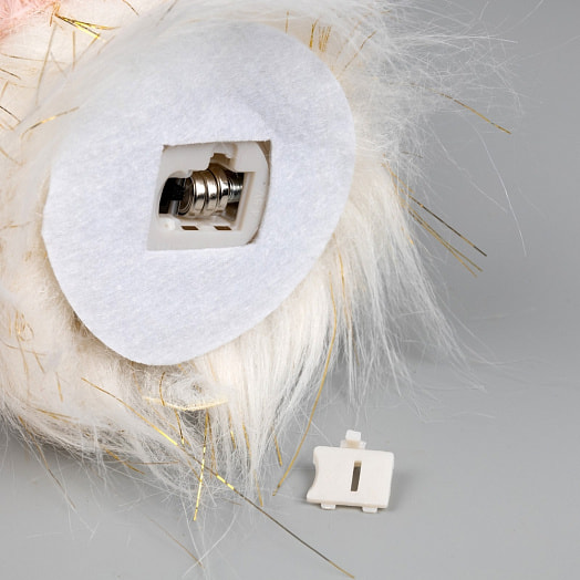 Фигура Гном с рожками розовый (12x12x19см, 1LED, т/белый) арт.9643084 Иу Йоуда Импорт энд Экспорт Ко., ЛТД Китай Luazon Lighting