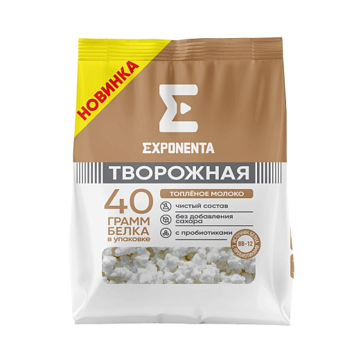 Продукт обезжир Exponenta Творожная Топленое молоко 250г Молочные горки ОАО Беларусь Exponenta