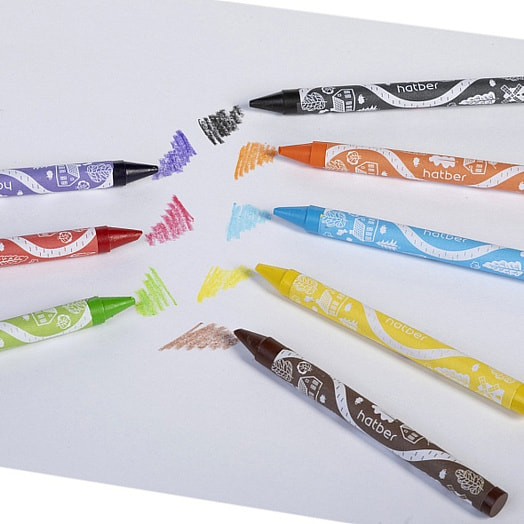 Мелки восковые Art Time 8цветов арт.CR090285 Хатбер-М ООО Китай Hatber