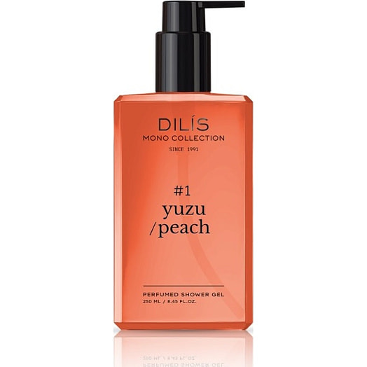 Парфюмированный гель для душа Yuzu Peach Dilis Mono Collection 250мл Беларусь