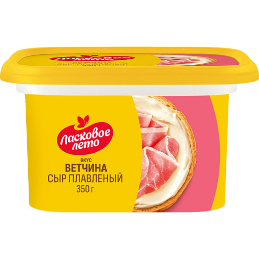 Сыр плавленый Ласковое лето со вкусом и аром ветчины 350г ОАО Савушкин продукт Беларусь Ласковое лето