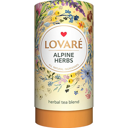 Напиток чайный  Альпийский луг 80г на основе трав с плодами и цветами ООО Натур Текнолоджис Беларусь LOVARE