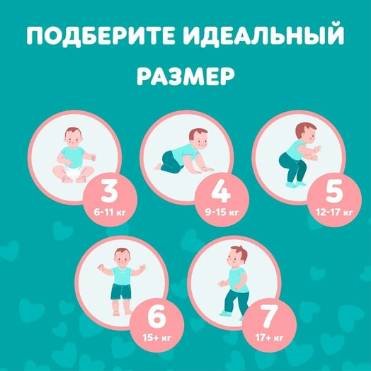 Подгузники-трусики Памперс Pants Size 7 (>17кг) 34шт Procter&Gamble Россия