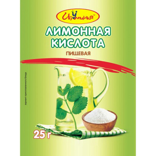 Лимонная кислота Изуминка 25г пл. Qingdao Foture Int. Trade Co. Китай