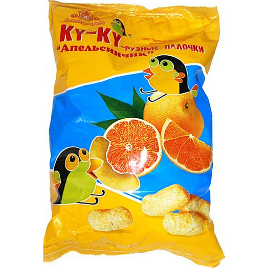 Кукурузные палочки Ку-Ку 150г со вкусом апельсина Беларусь