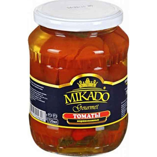 Томаты Mikado маринованные 720мл ст/б Россия