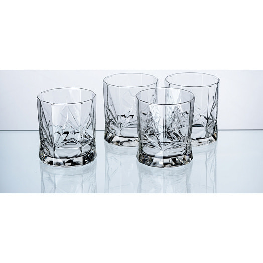 Набор стаканов стеклянных tasting time. whiskey 4шт 340мл/9см арт.Q4022 Россия