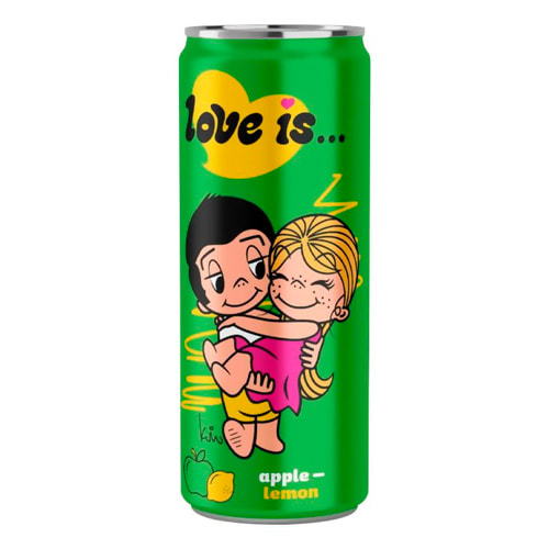 Напиток б/алк газ Love Is 330мл ж/б яблоко, лимон Россия