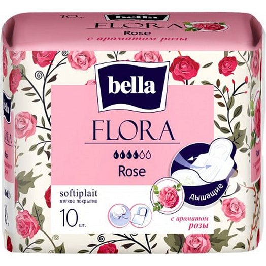 Прокладки женские Bella Flora Rose 10шт Белла ООО Россия