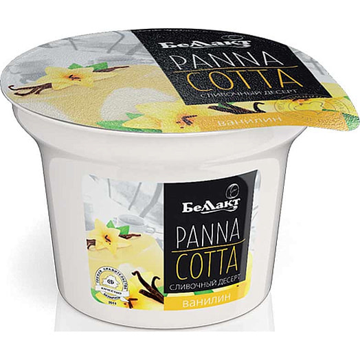 Десерт Panna Cotta 10% 150г сливочный с ванилином Беллакт Беларусь