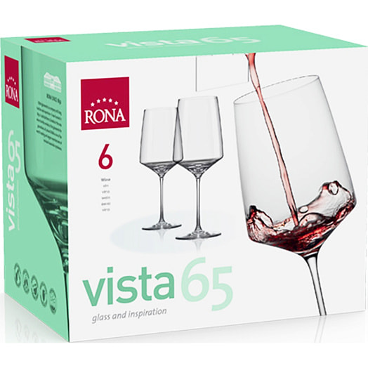 Набор бокалов для красного вина 6шт 650мл арт.6839  vista 65 RONA, a.s. Словакия