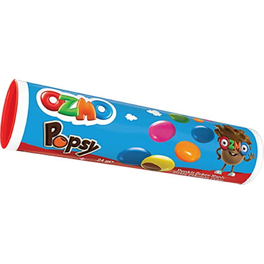 Драже Popsy 24г пл. с молочным шоколадом покрытое разноцветной глазурью Шолен Чиколата Гыда Санайи ве Тижарет А,Ш.,ТУР Турция Шолен Чиколата