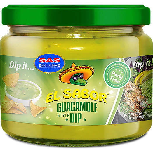 Соус-дип гуакамоле El Sabor 300г ст/б El Sabor MEXICAN FOODS S.A. Греция El Sabor