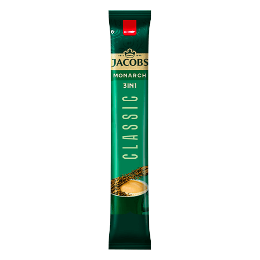 Напиток кофейный Jacobs Monarch 3в1 20г ПЭТ растворимый Якобс ДАУ Эгбертс РУС Россия JDE