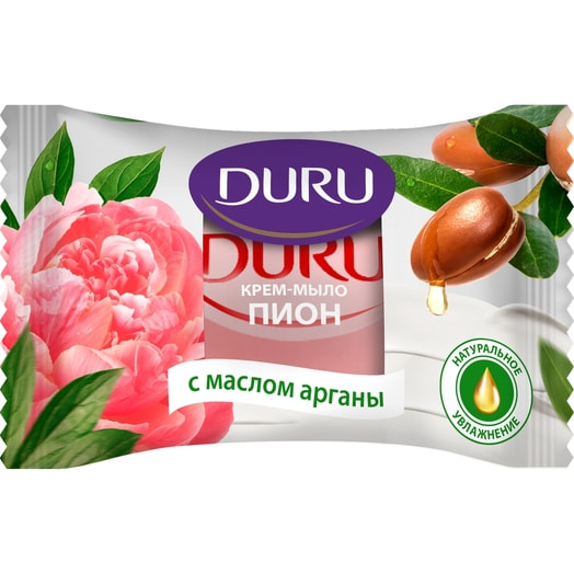 Крем-мыло туалетное Пион с маслом арганы 80г ЭвьяпРус Россия DURU