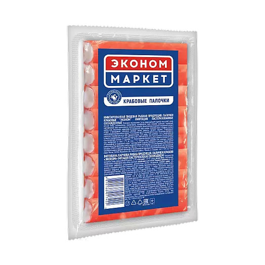 Крабовые палочки Эконом-маркет 100г замороженные Беларусь