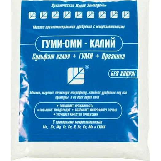 Гуми-ОМИ КАЛИЙ (Сульфат калия) 0,5кг ООО НВП БашИнком Россия ОЖЗ