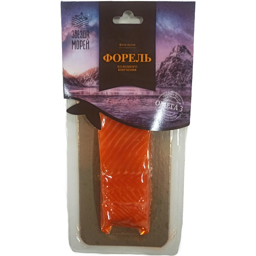 Форель радужная филе кусок с кожей х/к 150г в/у Продэксим ИООО Беларусь Звезда Морей