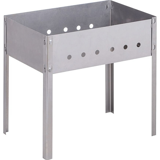 Мангал сборный Grillboom Эконом (сталь 0,4мм, 35*25*35см, с шампурами) арт.103-014 Россия