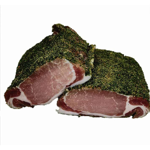 Солонина из полендвицы с петрушкой и чесноком, продукт мясной из свинины соленый 1кг Беларусь