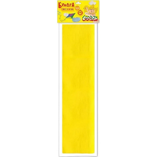 Бумага креповая желтая 50х2,5 арт.61156 Китай