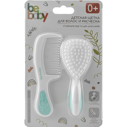 Детская щетка для волос и расчетка арт.R-01R Guangdong RoRo Baby Products Co.,Ltd Китай BEBABY