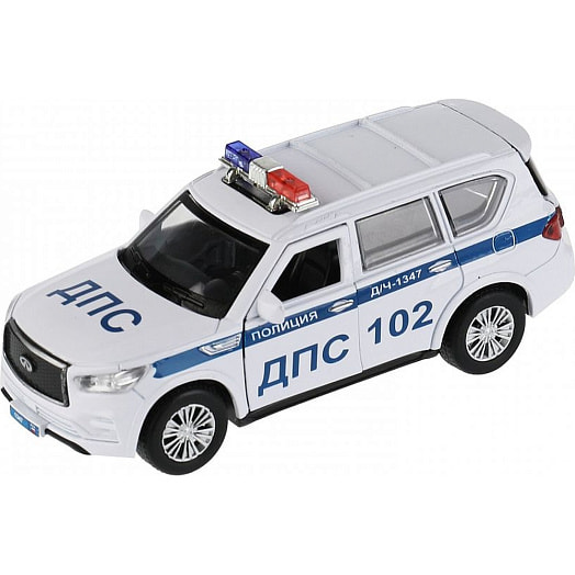 Машина металл INFINITI QX80 Полиция арт. QX80-12POL-WH Россия