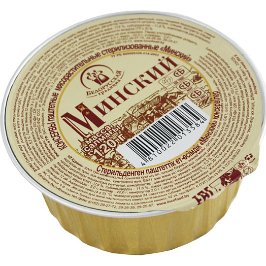 Консервы паштетные 120г Белорусские традиции Минский Инко-Фуд Беларусь