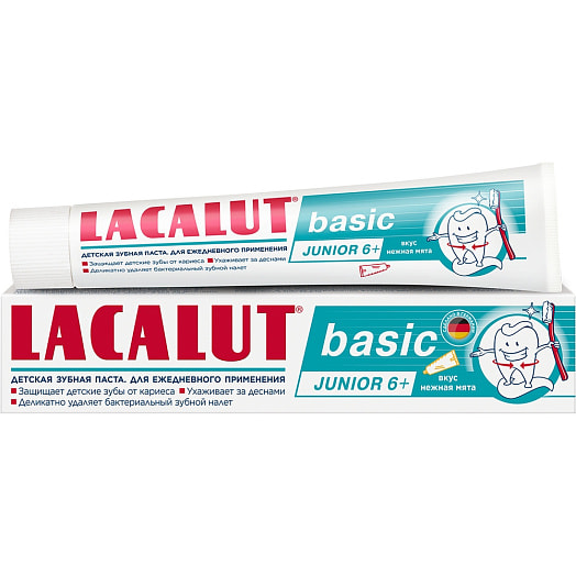 Зубная паста basic junior 6+ 60г детская Lacalut ДЕТСКАЯ з/п basic junior 6+, 60 г Германия Lacalut