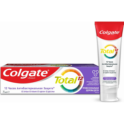 Зубная паста Colgate Total 12 Pro-Gum 75мл Китай