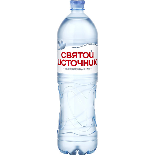 Вода природная питьевая Святой источник 1.5л негазированная Россия