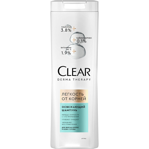 Шампунь DERMA THERAPY 380мл легкость от корней Unilever Россия CLEAR